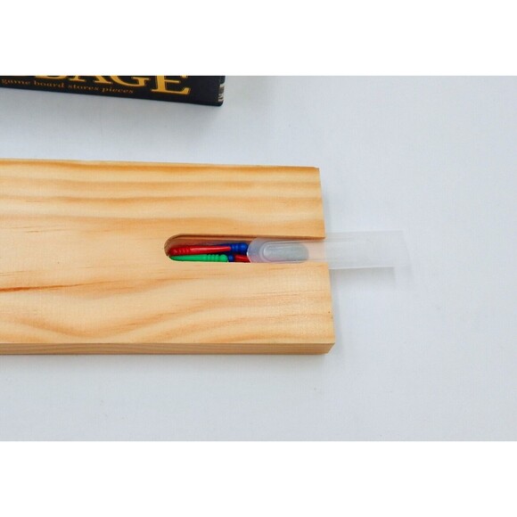 Cardinal Cribbage Board Set Solid Wood 3 Player Folding Track Deck Cards - Picture 7 of 9